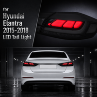 Feux arrière à LED séquentiels complets, lentille noire fumée, pièces automobiles de rechange Nafu Auto pour Hyundai Avante Elantra 2015-2018
