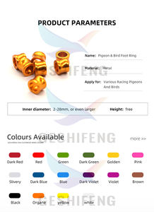 2022 7mm 8mm 9mm 10mm <span class=keywords><strong>Pha</strong></span> Pigeonringen met nummering, metalen aluminium, voor wedstrijduiven, telefoonnummer gepersonaliseerd - Product Image 2
