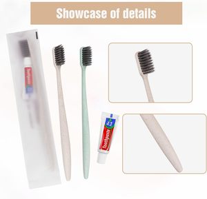 Cepillo de Dientes Ecológico, Biodegradable y Reciclable para Hotel, con Cerdas Duras, de Un Solo Uso y Diseño Portátil - Product Image 6