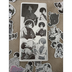 50 unids/lote juego negro blanco estilo pegatinas Wanderer Kabukimono Balladeer Hat Guy ordenador pegatina regalo - Product Image 4