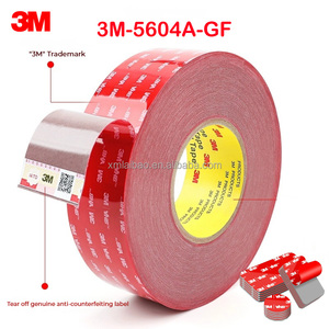 Ruban adhésif en mousse VHB 3M 5604AGF double face, feuille <span class=keywords><strong>de</strong></span> mousse découpée, adhésif 0,4 mm, mousse acrylique grise, ruban adhésif double face - Product Image 1