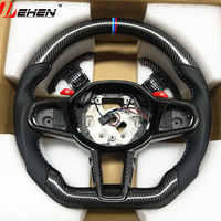 Setir Mobil Serat Karbon Untuk BMW New M2 M3 M4 G80 G82 G87 M5 M8 F90 F95 F96 F97 F98 F92 F93 XM 2019-2025 Alcantara Oranye