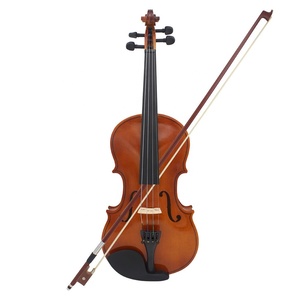 <span class=keywords><strong>Violino</strong></span> 1/2 in Legno d'Acero <span class=keywords><strong>per</strong></span> <span class=keywords><strong>Principianti</strong></span>, Colore Naturale Chiaro, Strumento Acustico - Product Image 5