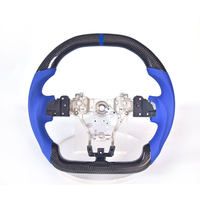 Volant sport en fibre de carbone forgée CarbonStep pour Subaru WRX 2015 modifié, 3/4 branches, en daim velours perforé