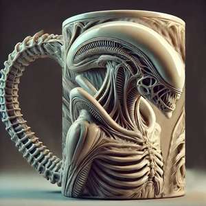 Nueva taza Xenomorph transfronteriza, taza con forma especial, taza de café con relieve tridimensional 3D, artesanía de resina - Product Image 2