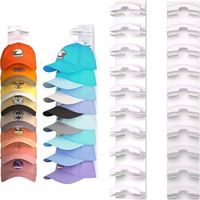 Organisateur de casquettes de baseball en plastique, organisateur de chambre à coucher, 10 couches, supports de rangement suspendus, porte-casquettes pour porte et placard