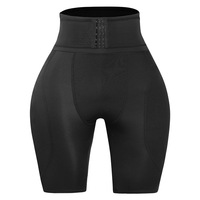 Nouveau pantalon gainant taille haute en nylon pour femme, avec boutons, effet ventre plat et fessier rehaussé, type boxer
