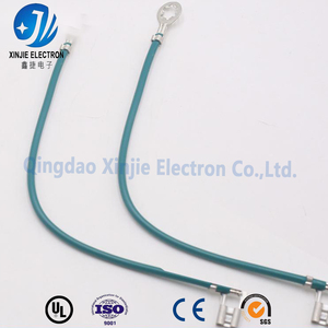 Сертифицированный UL высоковольтный кабельный жгут на заказ, цвета бирюзовый, с кольцевыми и лопаточными клеммами, для промышленного и автомобильного применения - Product Image 3