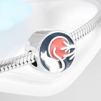Véritable 925 en argent sterling Mignon chaton assis sur la Lune Crochue Aiment le poisson os avec CZ Pendentif Breloques pour Bracelet bijoux OFFRE SPÉCIALE