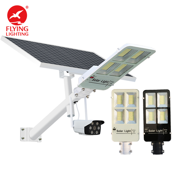 CCTV Camera Solar LED Street Light IP65 Outdoor with Infrared Night Vision and WiFi Enabled