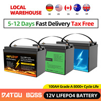 Batterie LiFePo4 12V 100Ah sans taxes, stock UE/US/UK, pack de batteries LiFePo4 avec BMS, batteries lithium-ion LFP pour système solaire domestique