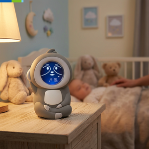 Reloj <span class=keywords><strong>despertador</strong></span> inteligente para entrenamiento del <span class=keywords><strong>sueño</strong></span> de los niños con perezoso, luz nocturna con ajuste de volumen de 4 niveles, pantalla LED inteligente para el hogar y la sala de estar - Product Image 1