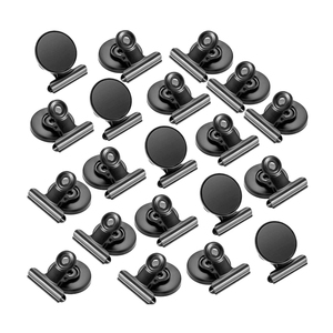 Grands clips magnétiques de bouledogue français, clips de bouledogue en ferrari pour bureau/réfrigérateur, clips à ressort magnétiques (paquet de 24) - Product Image 6