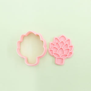 Moule à biscuits 3D en plastique personnalisable pour la série Légumes, motif aubergine et chou-fleur, pour pâte à modeler DIY - Product Image 5