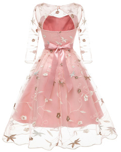 <span class=keywords><strong>Robe</strong></span> <span class=keywords><strong>de</strong></span> <span class=keywords><strong>demoiselle</strong></span> d'honneur en Organza, manches trois-quarts, dentelle brodée, tulle, trois couches, longues robes <span class=keywords><strong>de</strong></span> <span class=keywords><strong>demoiselle</strong></span> d'honneur - Product Image 2