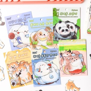 Cute Home Pet Cartoon Sticker Pack for Notebook and Wall Decor Self-Adhesive Washable Glossy <b>Paper</b> Stickers - Product Image 2