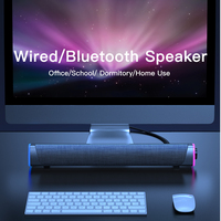 Barra de Sonido con Cable 4D, Altavoz para Computadora, Sonido Estéreo, Subwoofer, Altavoz Bluetooth para Macbook, Altavoz para Portátil