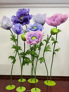 Rose artificielle géante en papier, très populaire, pour la décoration <span class=keywords><strong>de</strong></span> mariage, <span class=keywords><strong>de</strong></span> vitrine et <span class=keywords><strong>de</strong></span> chemin, idéale pour la remise des diplômes et la fête des Mères - Product Image 2