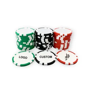 Marqueurs de balles de golf OEM en vente chaude, jetons de poker de golf avec logo personnalisé