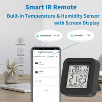 Contrôleur IR universel Smart Life 3-en-1, téléviseur numérique LCD, climatiseur, capteur de température et d'humidité, WiFi, interrupteur mural minimaliste