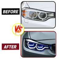 Producto Más Vendido: Faros Delanteros LED de Doble Lente Modificados Estilo Cuchara para BMW Serie 4 F32, Conjunto de Faros