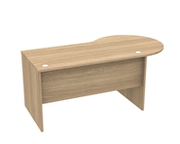 Bureau de direction en L en bois, poste de travail d'angle MFC avec rangement pour projet de bureau commercial