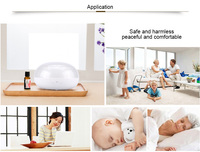 Diffuseur d'arômes ultrasonique LED 7 couleurs Samlaice 400 ml avec arrêt automatique, humidificateur d'huiles essentielles pour la maison, la chambre à coucher et le spa