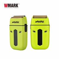 WMARK NG-8637KIT Kit de Barbería Profesional 5 en 1 Verde, Recargable, con Caja de Regalo Portátil para Barbería