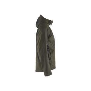 BLAKLADER - 475325164599L Veste Softshell avec capuche Vert olive foncé/Noir-VESTES DE TRAVAIL EAN 7330509689257 - Product Image 3