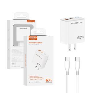 <span class=keywords><strong>Caricatore</strong></span> Rapido SOMOSTEL 67W Max per Telefoni Cellulari, Adattatore da Muro <span class=keywords><strong>USB</strong></span> <span class=keywords><strong>C</strong></span> con Porta Type-<span class=keywords><strong>C</strong></span>, QC3.0 PD per <span class=keywords><strong>iPhone</strong></span> Samsung - Product Image 1