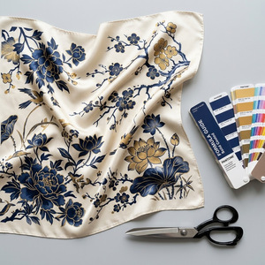 Bufanda Delgada Larga de Doble Cara con Estampado Digital de Alta Definición, Cinta Premium para el Cuello, Venta al por Mayor - Product Image 1