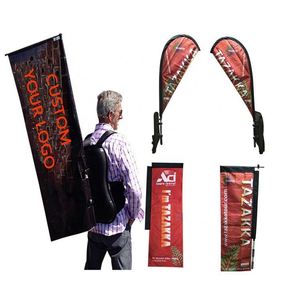 Mochila Empresarial de Alta Calidad con Bandera Personalizada de Doble Cara, Mochila de Playa con Bandera Moderna - Product Image 1