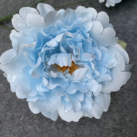 Ramo de 5 Peonías Orientales Hechas a Mano para Decoración de Arco de Boda, Pasillo, Accesorio para Fotos, Arreglo de Flores de Seda Exquisito, China