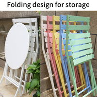 Ensemble de 3 meubles d'extérieur moderne pour café d'extérieur Ensembles de table à manger de jardin Ensemble de table et chaise de terrasse en métal pour balcon en acier