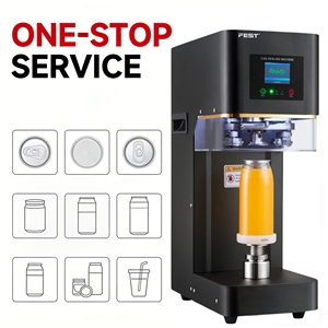 Selladora de Latas Eléctrica Automática con Sellado Térmico para Latas de Bebidas y Té BOBA - Product Image 1