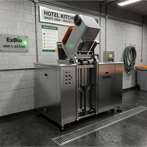 Broyeur de déchets alimentaires électrique commercial économique, construction en acier inoxydable, classe d'efficacité énergétique, système écologique - Product Image 1