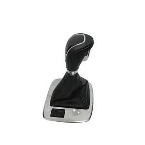 אוטומטי שחור עור רכב gear shift knob עם כיסוי עבור פורד אחרים חלקי רכב הילוך ידית הילוכי מקל