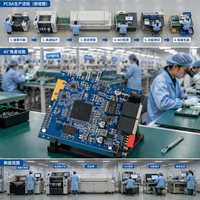 Carte de circuit imprimé Rogers, finition de surface ENIG, applications de blindage RF/EMI, épaisseur 1,6 mm, cuivre 35 µm, contrôle strict du processus