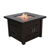 Table de foyer à gaz avec Surface en acier, brûleur d'extérieur à Propane