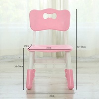 Chaise pour enfants Chaise pour tout-petits réglable en hauteur Charge maximale 220LBS Chaise d'intérieur et d'extérieur en plastique pour l'école, la maison et la garderie