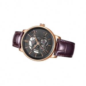 Montres mécaniques ajourées en or pour hommes, style affaires, automatiques, de luxe, étanches, cadeau idéal - Product Image 2