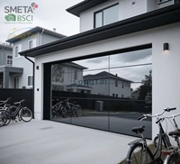 Puerta de Garaje Seccional de Vidrio sin Marco con Certificación AS2047, Control Inteligente por Wifi, Suministro de Fábrica LONGTAI para Constructores Australianos