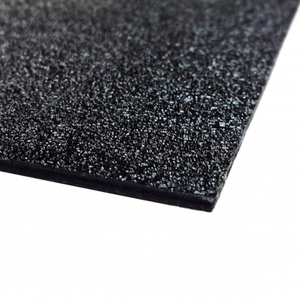 Feuille d'ABS texturée noire brillante de 1/4 pouces ignifuge et écologique pour le service de coupe de meubles inclus - Product Image 2
