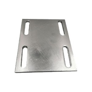 แผ่นเหล็กชุบสังกะสีแบบฝัง 120x120x8 มม. สำหรับงานเชื่อมรับน้ำหนักสะพาน - Product Image 1