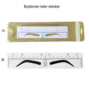 Nuevo Producto: Pegatinas Transparentes Desechables para Medir Cejas con Logotipo Personalizado, Material Plástico para Aerógrafo de Maquillaje Permanente - Product Image 3