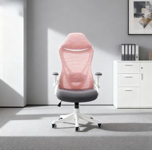 Silla <span class=keywords><strong>de</strong></span> Oficina Ergonómica <span class=keywords><strong>de</strong></span> Malla Asequible con Elevación y Giro Ajustables |   Silla Moderna para Oficina en Casa - Product Image 3