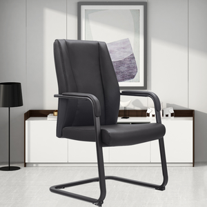 Silla de Oficina Ejecutiva de Cuero PU Negro Marrón al por Mayor con Reposabrazos y Gran Capacidad de Carga - Product Image 2