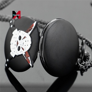 Classico <span class=keywords><strong>film</strong></span> <span class=keywords><strong>Horror</strong></span> maschera macellaio quarzo nero orologio <span class=keywords><strong>da</strong></span> tasca popolare collana <span class=keywords><strong>da</strong></span> uomo ciondolo gioielli <span class=keywords><strong>da</strong></span> donna per bambini - Product Image 5
