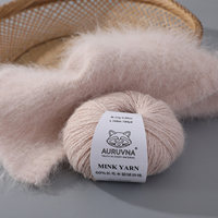 Hochwertige Nerzgarne 60% Angora-Kaninchen Langhaar und 40% Nylon Handstrickgarn für Damen Pullover Schal Mützen ECHTES Material 25g