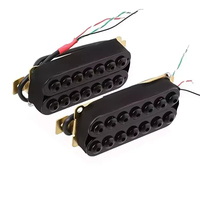 Black 7 String Humbucker Electric Guitar Pickup With Ceramic Magnet bar and Big Hex Adjustable Screw